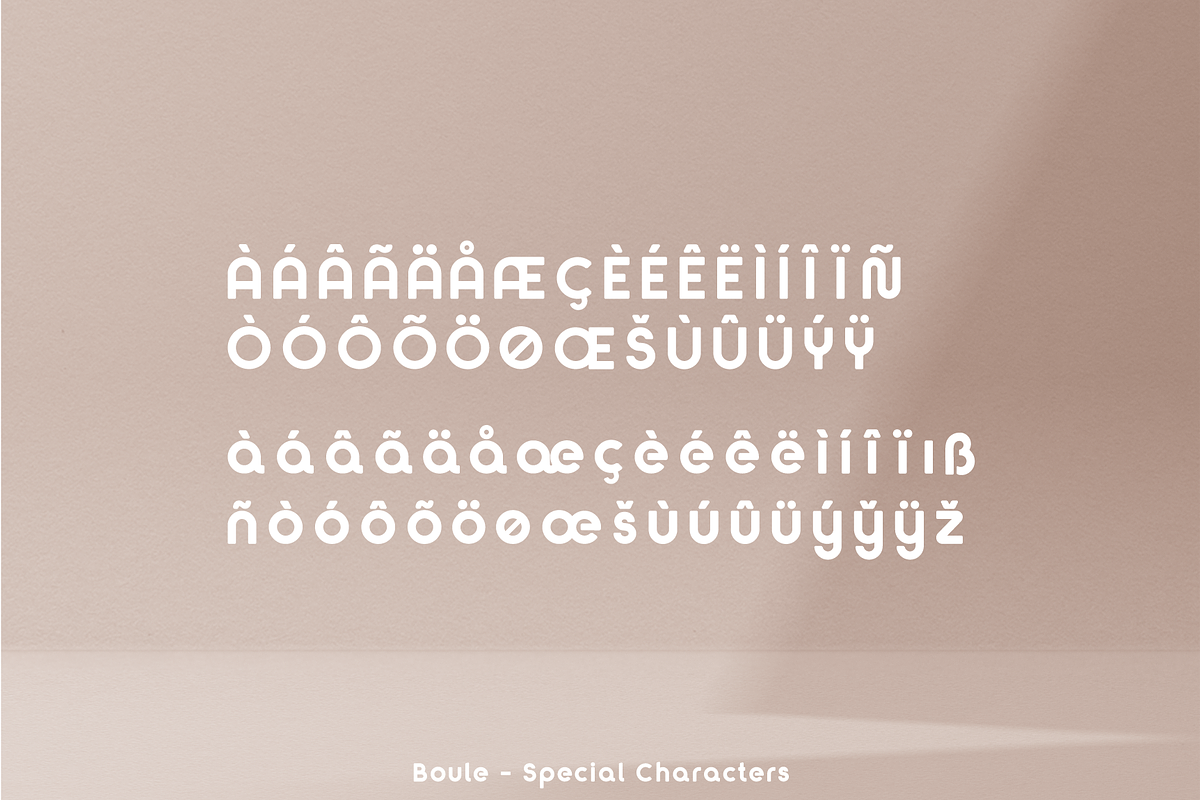 Boule - A futuristic Sans Serif Font, a Sans Serif Font by Alice Engren (Photo 11 of 12)