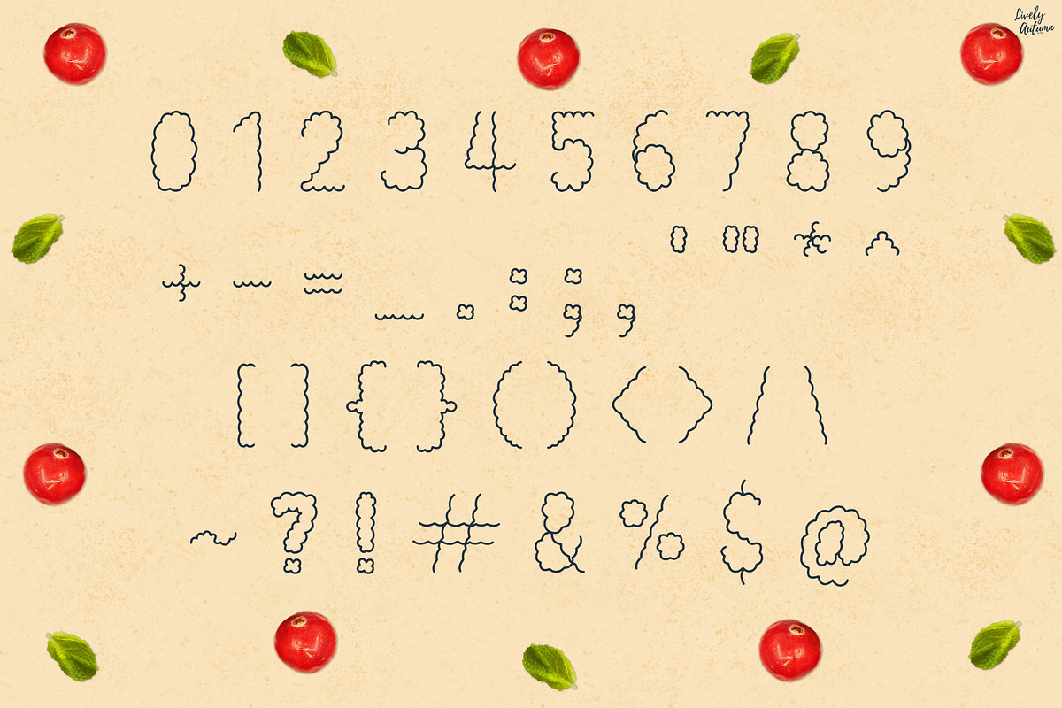 Cranberry | playful handwritten font, a Handwritten Font by LivelyAutumn11.11 (Photo 4 of 5)