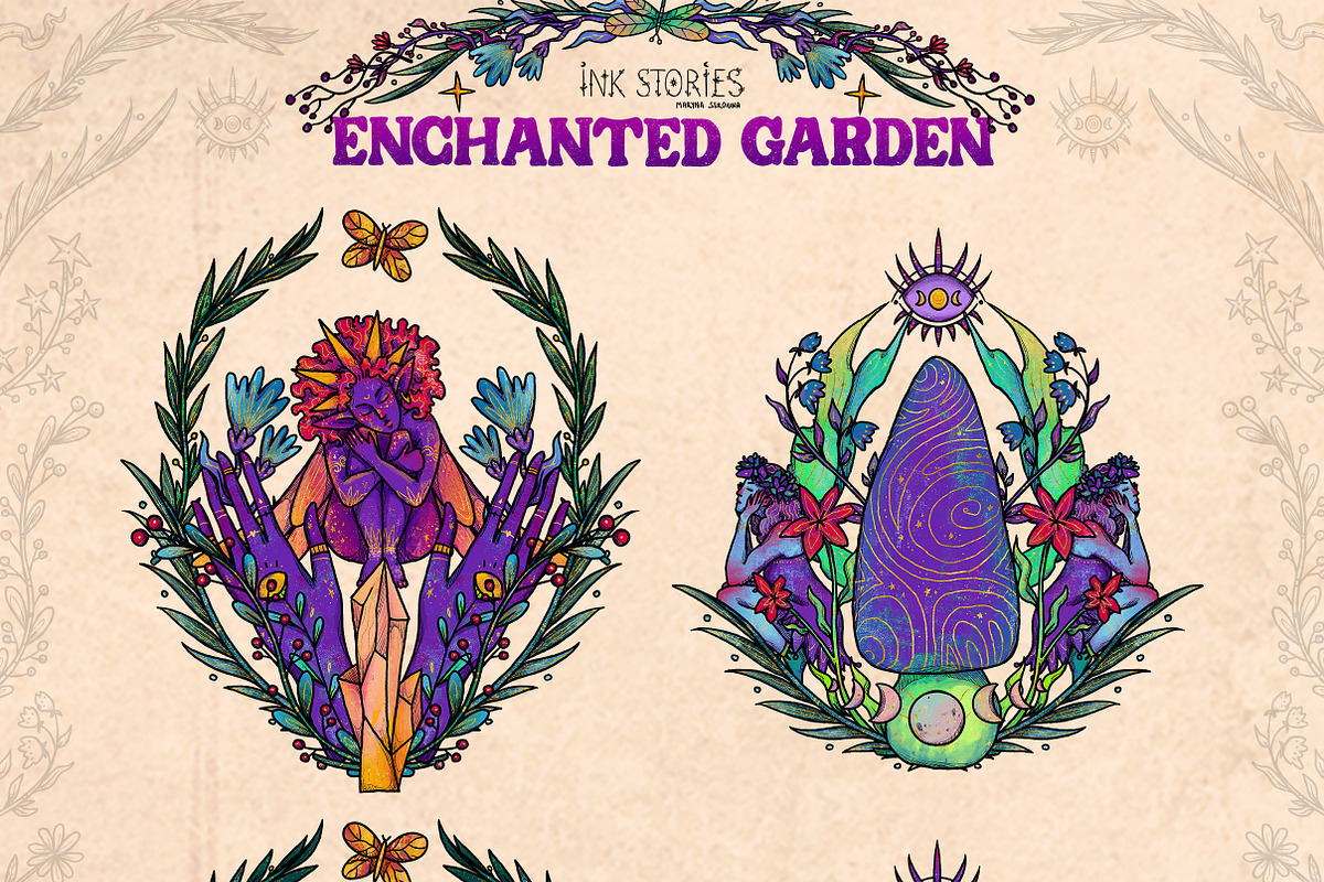 Enchanted Garden Fairies and Flowers, a Person Illustration by Ink Stories (Photo 7 of 24)