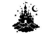 Fantasy Castle Cloud Moon Bundle, an Object Illustration by Gaye Art (Thumbnail 24 of 30)
