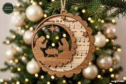 Nativity Sheet Music Ornaments SVG, a Decorative Illustration by svgocean (Thumbnail 2 of 6)