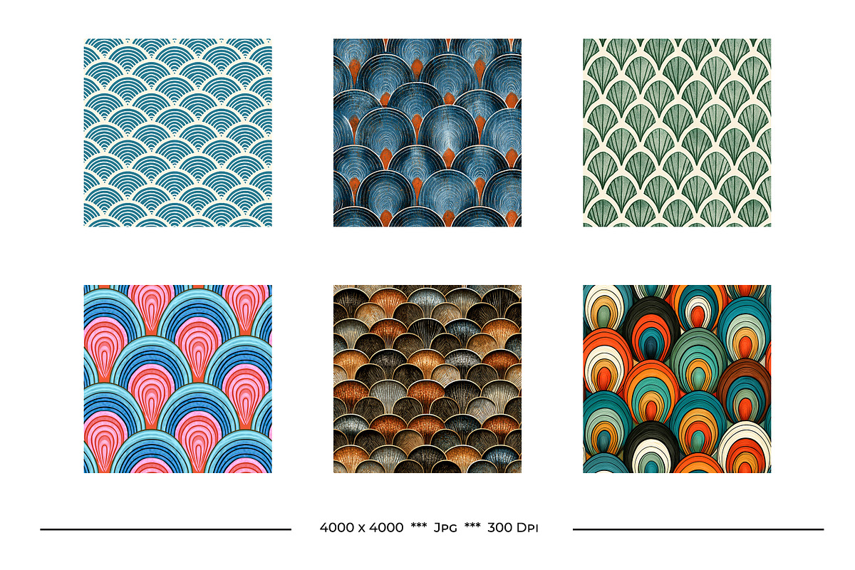Fish Scale Animal Print Patterns, a Pattern Graphic by karenfoleyphoto (Photo 3 of 7)
