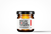 Mini Glass Jar Mockup Pack, a Cups & Container Mockup by Designer Dude (Thumbnail 2 of 6)