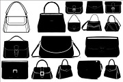 Handbag Silhouette Bundle, an Illustration by Gaye Art (Thumbnail 1 of 11)