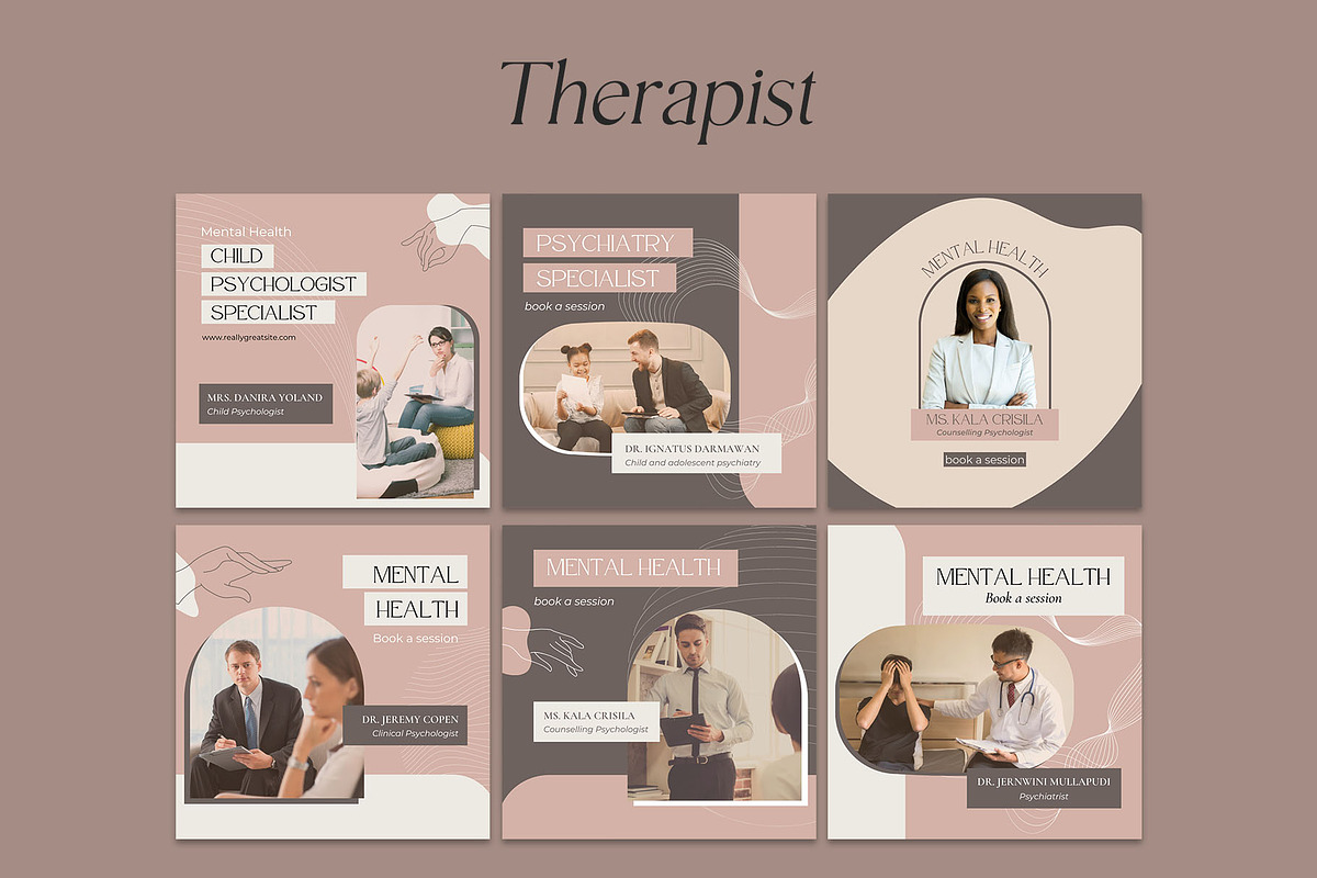 Mental Health Instagram | CANVA, a Social Media Template by Azruca