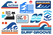 Surf Logo Graphics, an Object Graphic by Firowerk (Thumbnail 4 of 10)