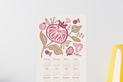 Pomegranate 2025 Calendar Printable, a Poster Template by Anis Illustration (Thumbnail 7 of 7)