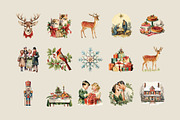 Vintage Christmas Graphics, an Object Graphic by GraphicsByKassy (Thumbnail 3 of 12)