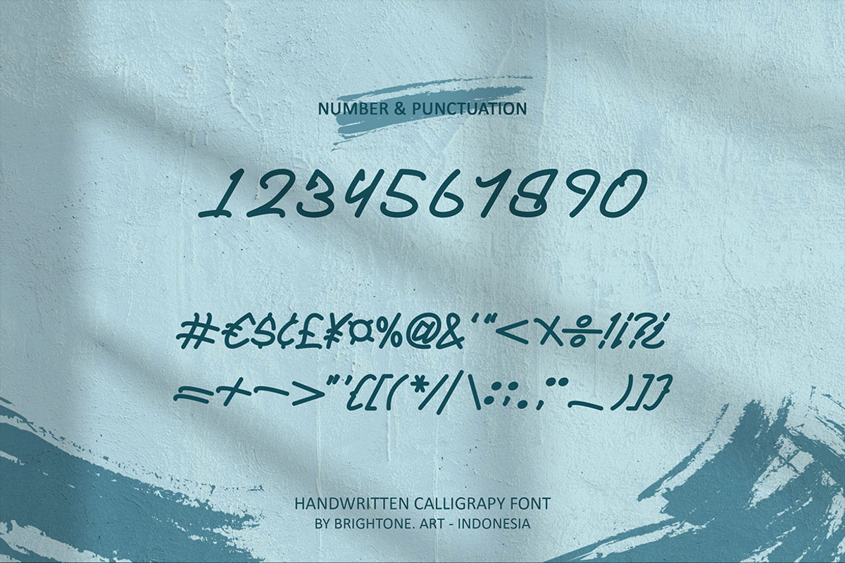 Artheim - Stylish Handwritten Font, a Script Font by Brightone (Photo 2 of 9)