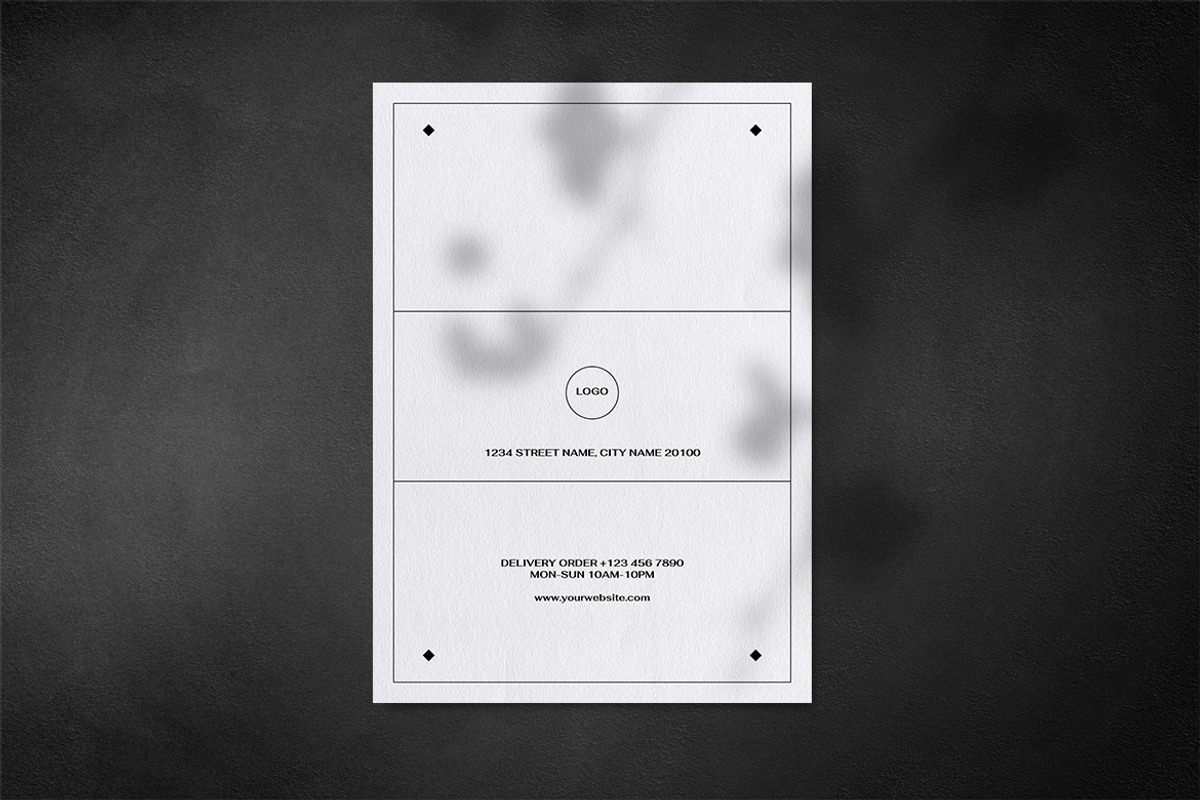 Minimalist Food Menu, a Print Template by The Savory Directors (Photo 5 of 5)