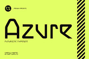 CS Azure – Futuristic Font, a Sans Serif Font by Craft Supply Co. (Thumbnail 1 of 8)