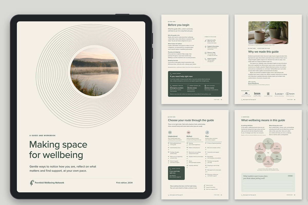 Mental Health Workbook Template, a Brochure Template by BrandPacks (Photo 6 of 6)