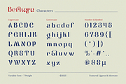 Berkara - Stylish Serif Display, a Serif Font by Pandeka Studio (Thumbnail 9 of 9)
