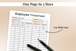 Fillable Employee Timesheet Planner