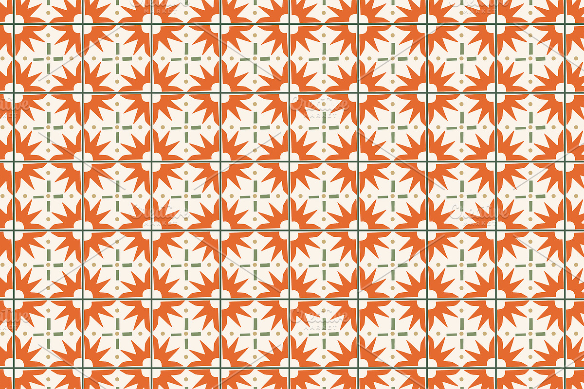 Mediterranean Tile patterns, a Pattern Graphic by Lyolya Profitrolya (Photo 6 of 7)