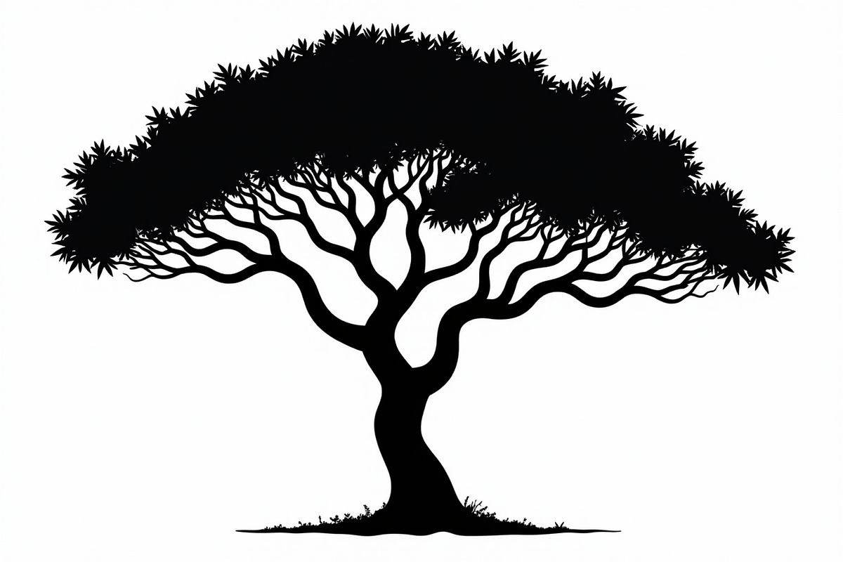 20 Black Tree Silhouettes Bundle, an Illustration by Gaye Art (Photo 8 of 21)