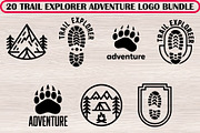 20 Trail Explorer Adventure Logo Set, a Decorative Illustration by Artivon (Thumbnail 1 of 4)