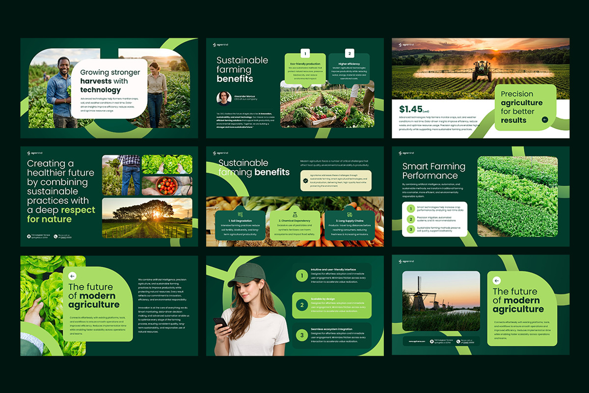 Agriculture PowerPoint Presentation, a Presentation Template by Pixel_Vision_Store (Photo 2 of 4)
