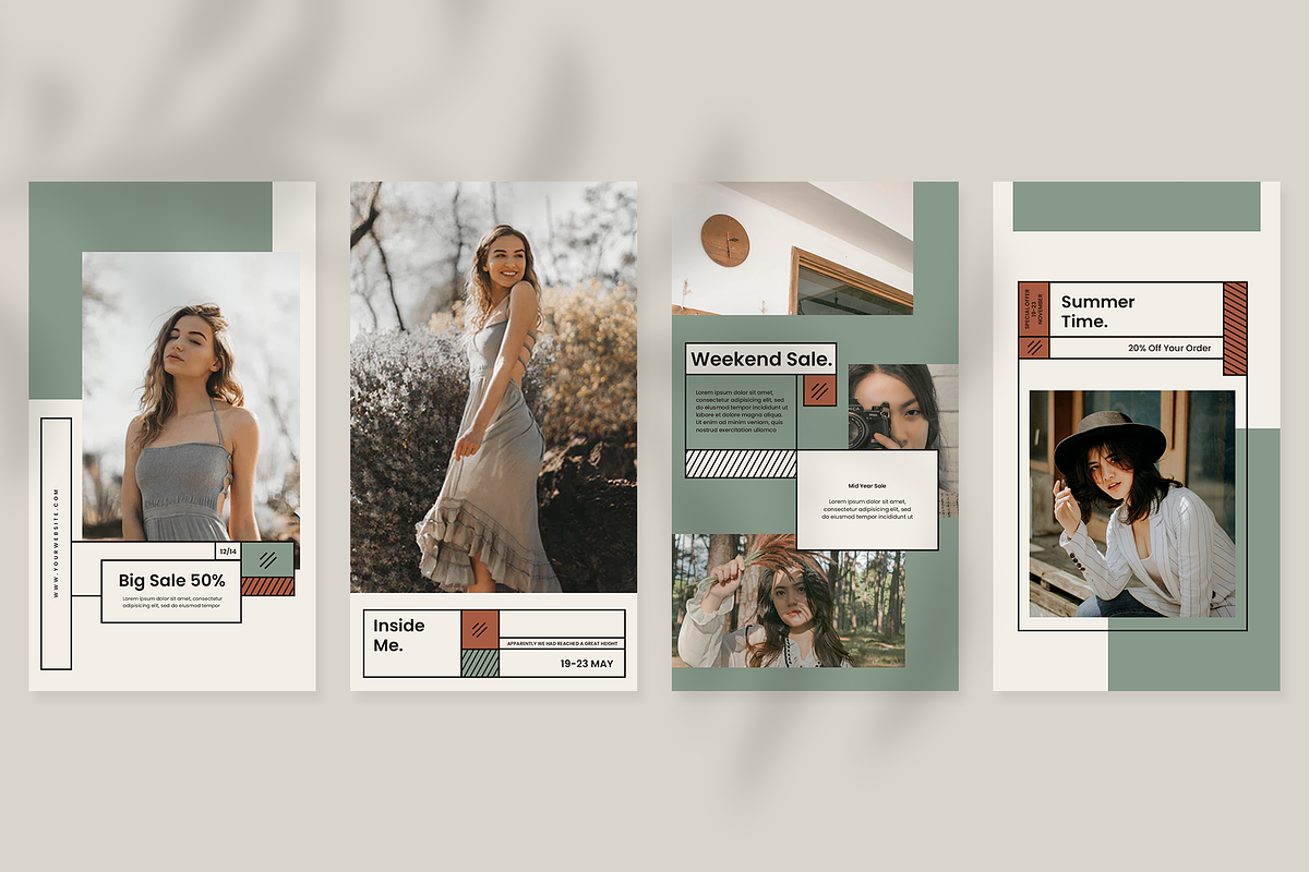 Fashion Instagram Templates, a Social Media Template by Azruca