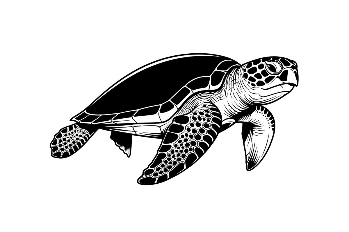 50 Sea Turtle Vector Silhouette Bund, an Illustration by jahid234 (Photo 11 of 51)