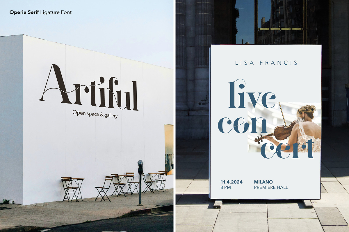 Operia – Serif Ligature Font, a Font by Monogram World (Photo 13 of 20)