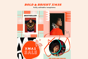 Bold & Bright XMAS Instagram Posts