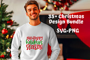 Retro Christmas Png and Svg Bundle, a Graphic by ExpressTeesArt (Thumbnail 1 of 4)