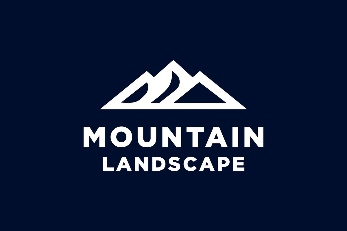 Modern Mountain Landscape logo, a Branding & Logo Template by funpixel