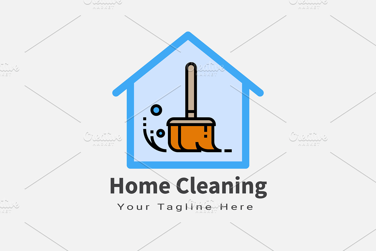 Home cleaning logo, a Branding & Logo Template by Toufiqul