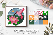 Hummingbird Layered papercut, an Animal 3D Model by Luba Vega (Thumbnail 1 of 3)