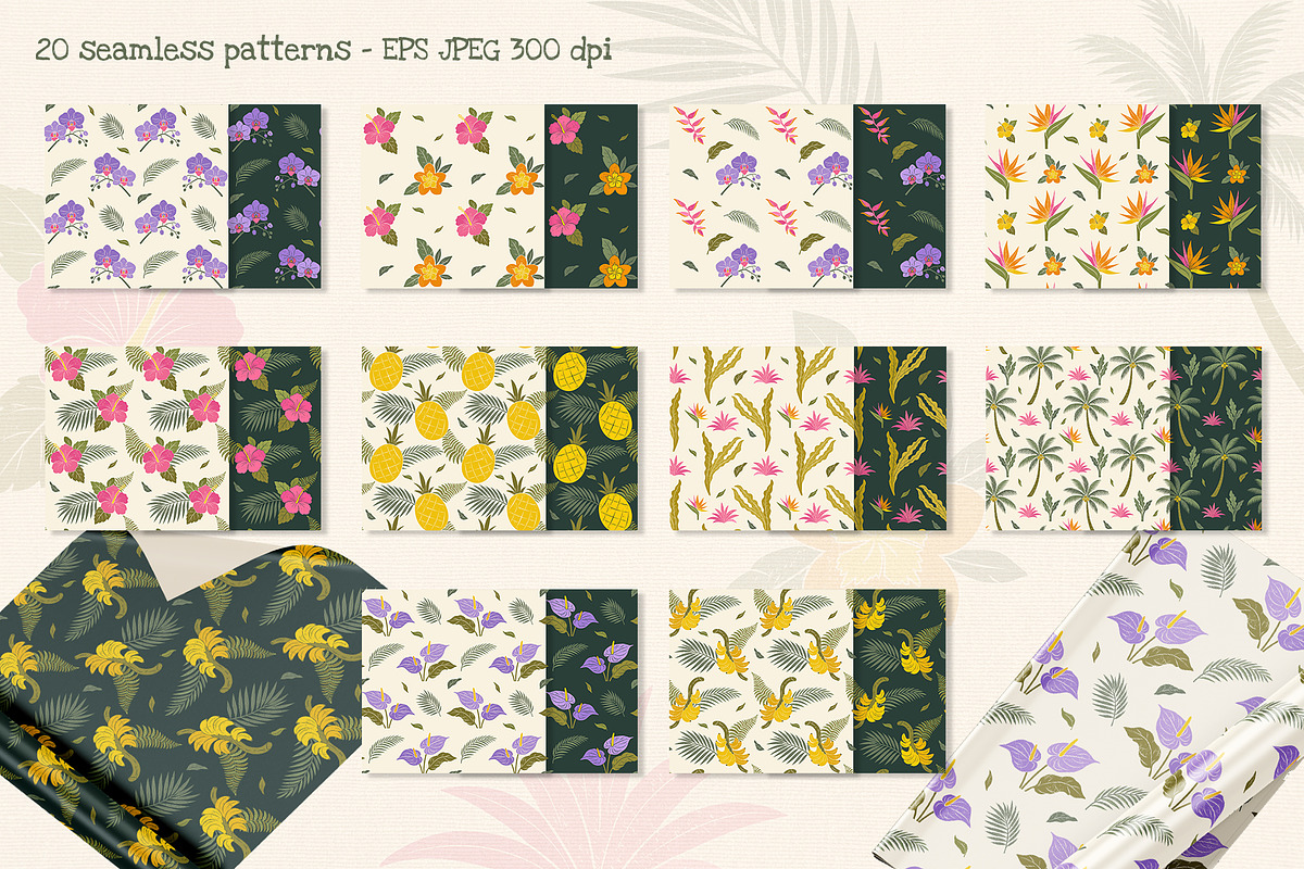 Tropical Paradise Summer Clipart, a Seasonal Illustration by Hanna's ArtLab (Photo 3 of 6)