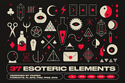 37 Magical Esoteric Elements, an Object Graphic by Parisa-Artstudio (Thumbnail 1 of 3)