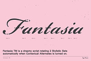 Fantasia TM – Dreamy Script, a Font by Type Mania (Thumbnail 3 of 12)