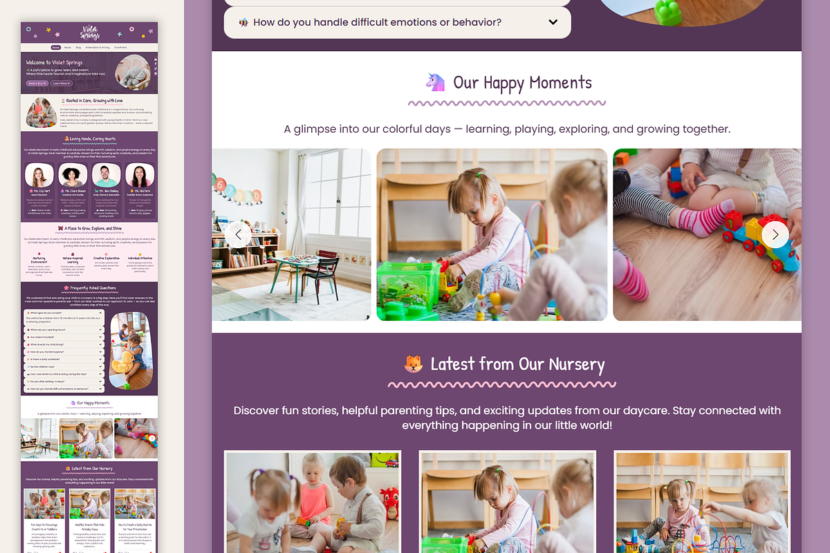 Nursery and Preschool Website, a Wix Template by Kitteeh (Photo 11 of 12)