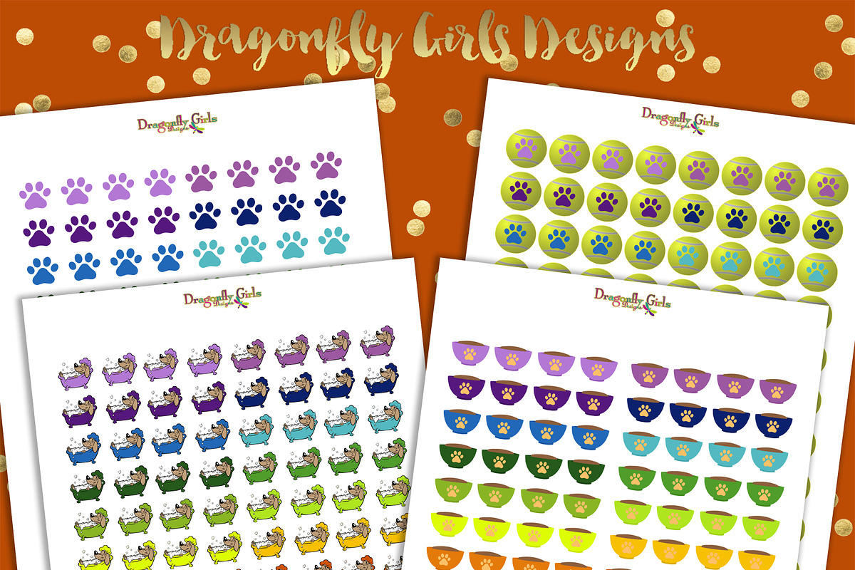 80 Page Rainbow Printable Stickers, a Graphic by Dragonfly Girls Designs (Photo 7 of 9)