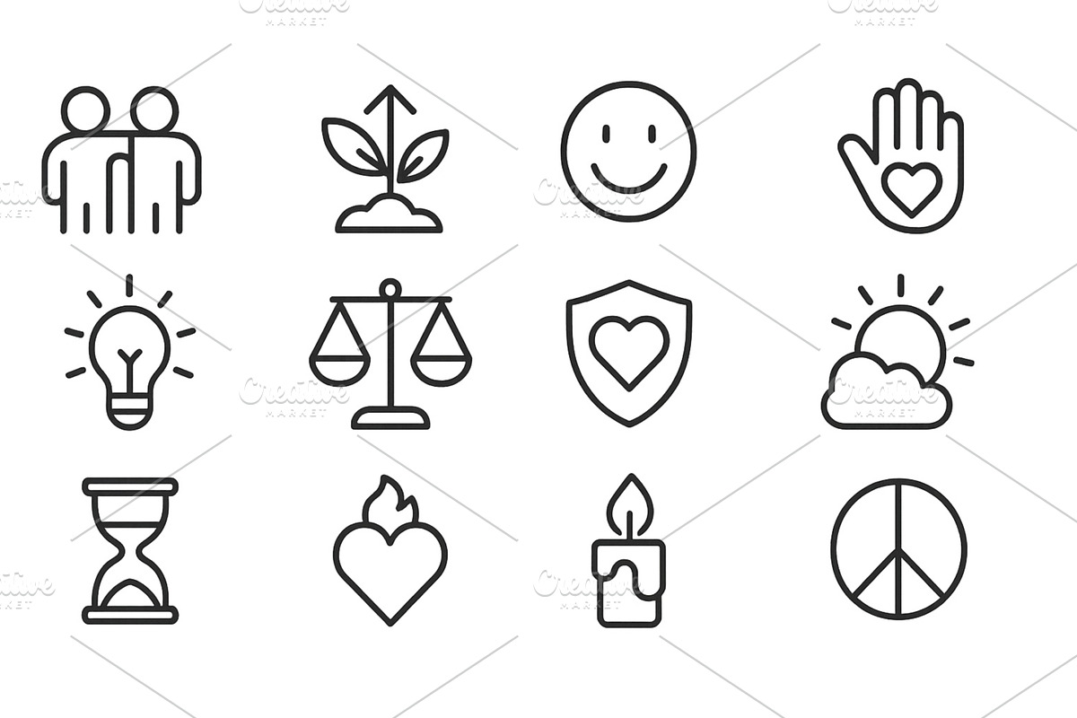 Vector illustration of diverse icons, an Object Illustration by ZinetroN