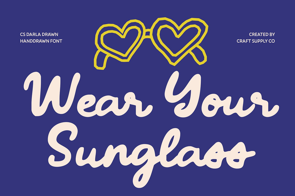 CS Darla Drawn, a Script Font by Craft Supply Co. (Photo 3 of 8)