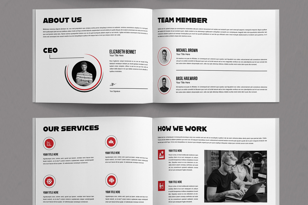Company Profile Layout, a Brochure Template by ContestDesign (Photo 3 of 5)