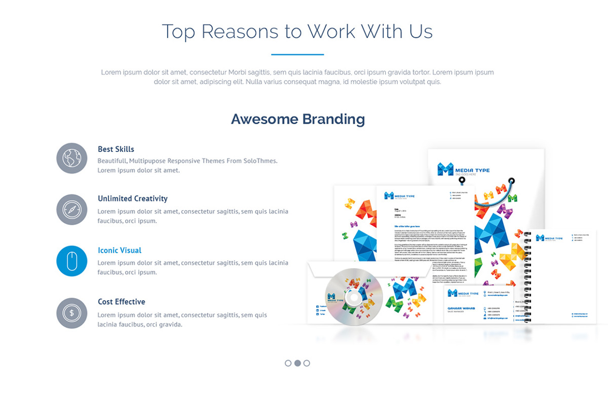 Marjan One Page PSD Template, a Landing Page Template by PSDFY (Photo 3 of 4)
