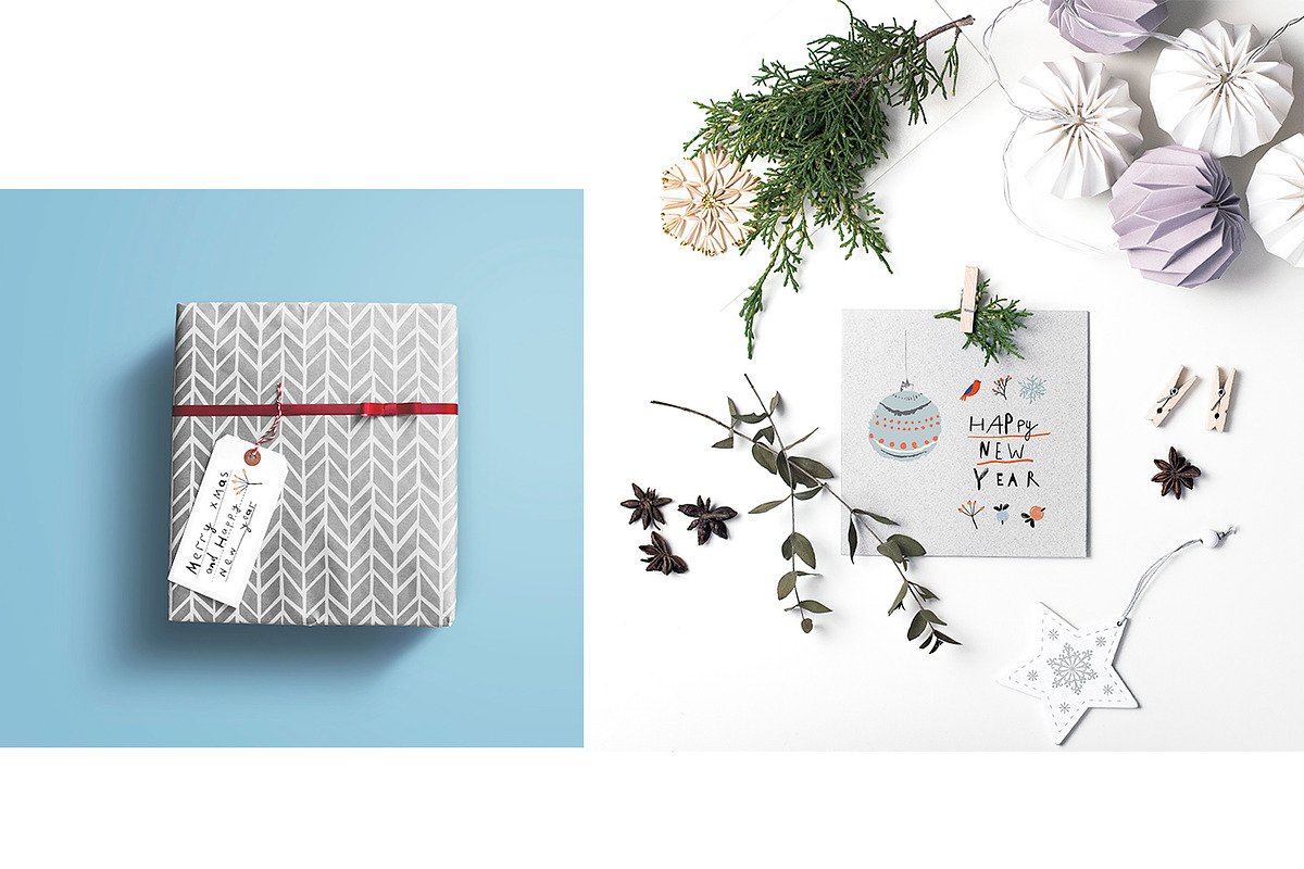 Christmas decorative set, a Decorative Illustration by Lera Efremova (Photo 8 of 8)
