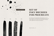 Ink Lettering Brushes for ProCreate, a Brush Add-On by Katsia Liat (Jazwinska) (Thumbnail 2 of 8)