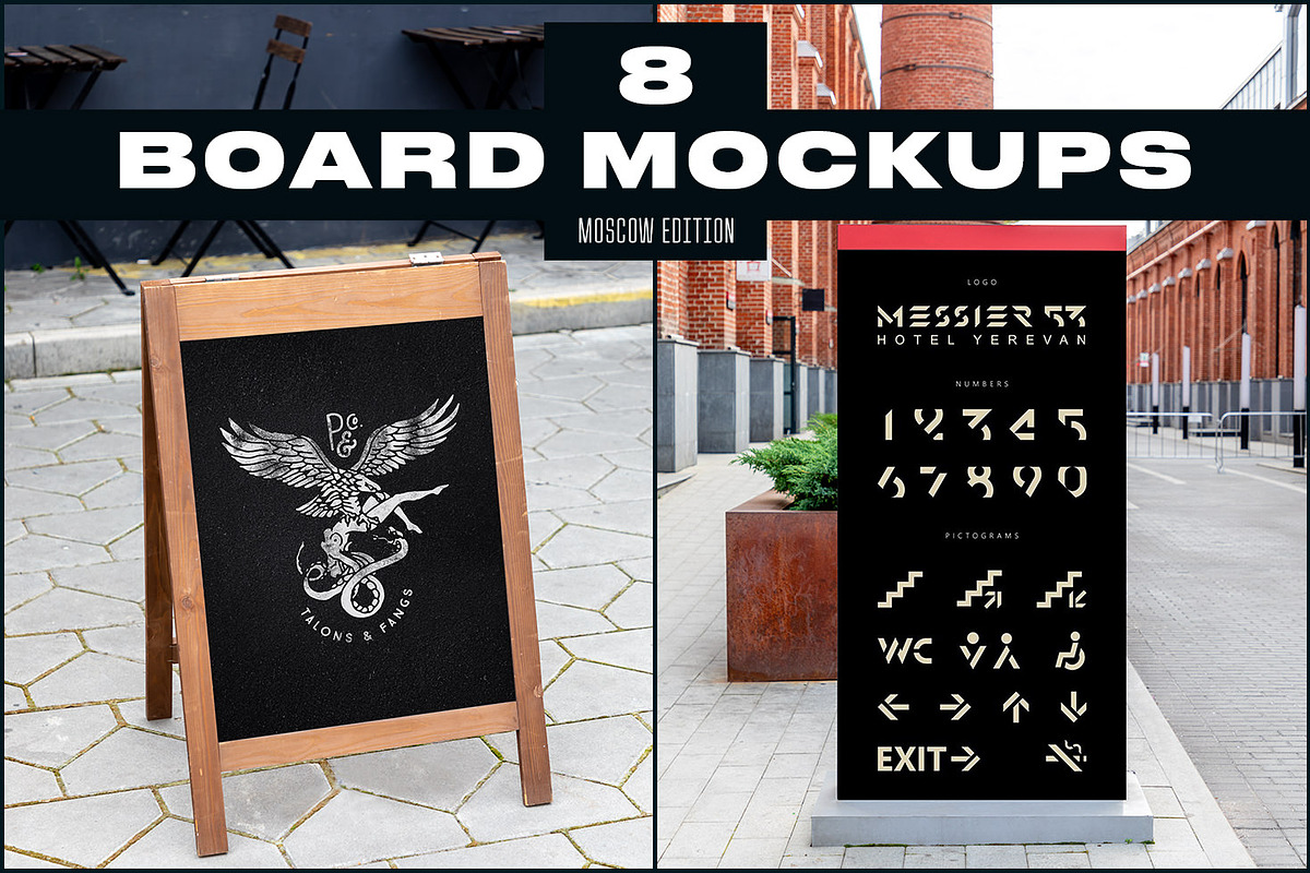 50 Signs & Boards Mockups, a Product Mockup by Madebyvadim (Photo 3 of 5)