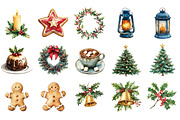 Watercolor Christmas Sublimations, an Illustration by Designking (Thumbnail 3 of 5)