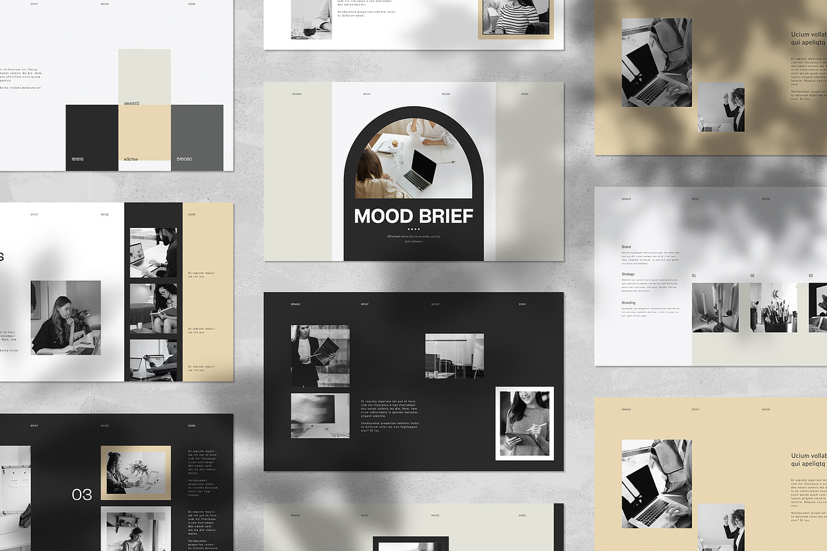 Mood Brief Template, a Presentation Template by WhiteGraphic (Photo 8 of 8)