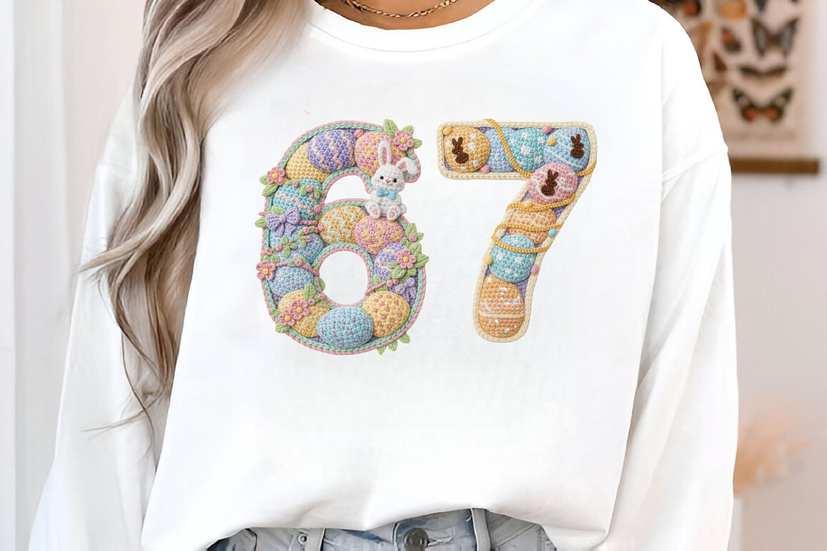 Faux Yarn 67, Easter Six Seven Png, an Illustration by Designking (Photo 2 of 6)