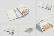 Modern Notebook Mockup, a Books & Magazine Mockup by Indah (Thumbnail 1 of 6)