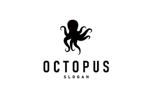 Octopus Logo Retro Vintage Design, a Branding & Logo Template by Maylianaw28