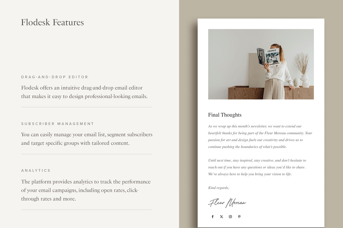 Fleur Moreau Email Template, an Email Template by Ruben Stom (Photo 3 of 6)
