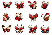 Whimsical Valentines Butterfly Clipa, an Illustration by Dream Creation (Thumbnail 2 of 4)