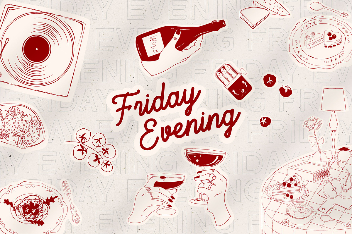 Friday Evening POSTERS, a Decorative Illustration by Mio Buono (Photo 12 of 12)